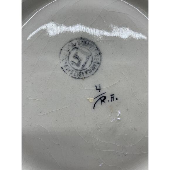 Ceramic Hand Painted Nautical Decorative Plate Sailing Ship Signed 11” Read - Picture 6 of 10